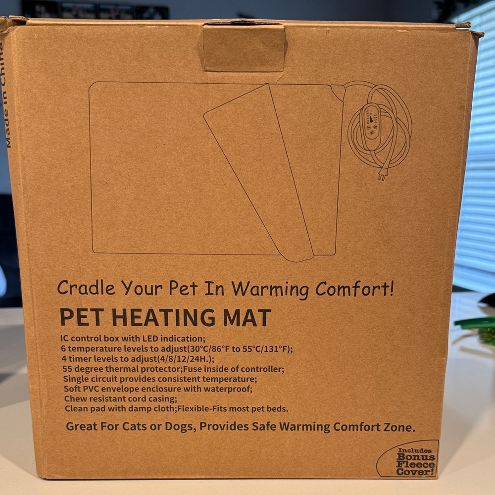 Pet Heating Mat with Bonus Cover